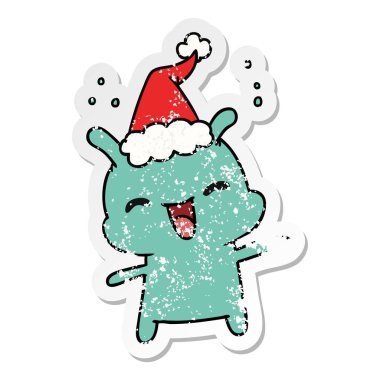 Noel sıkıntılı etiket karikatür kawaii yabancı