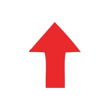 düz renk retro işaret eden ok çizgi film