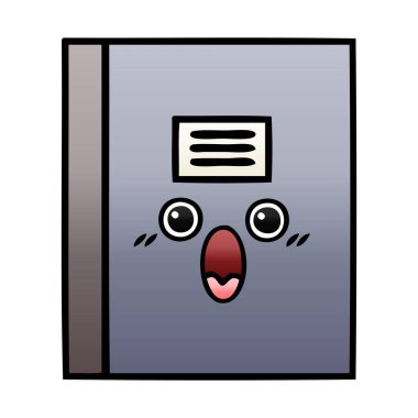 Notebook degrade gölgeli çizgi film