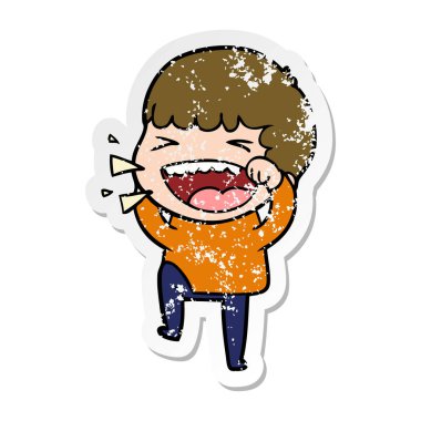 adam bir karikatür sıkıntılı etiket