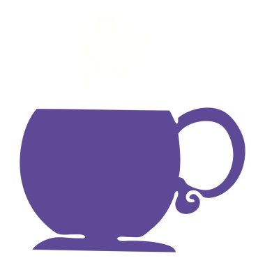 çizgi film sıcak içecek ilginç el çekilmiş