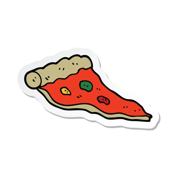 Etiqueta de uma pizza de desenho animado —  Vetores de Stock