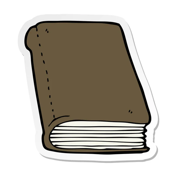 Pegatina de un libro de dibujos animados — Vector de stock