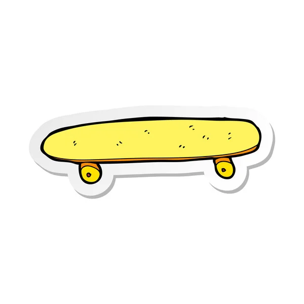 Pegatina de un skate de dibujos animados — Vector de stock