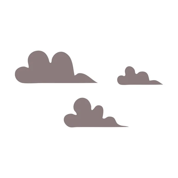 Επίπεδη χρώμα ρετρό κινούμενα σχέδια καταιγίδα σύννεφο — Διανυσματικό Αρχείο