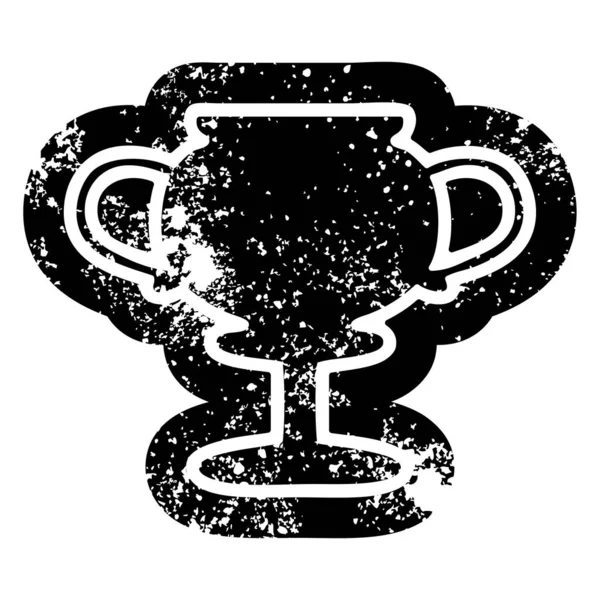 Trophy Cup Icon Symbol — Stock Vector