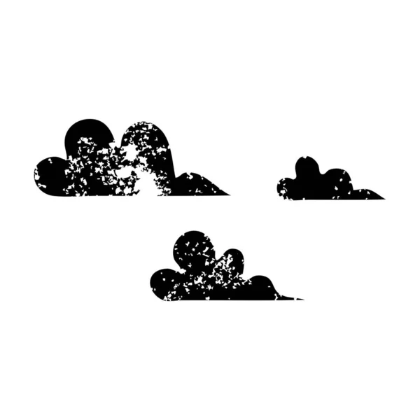 Distressed symbol cloud — Stock Vector