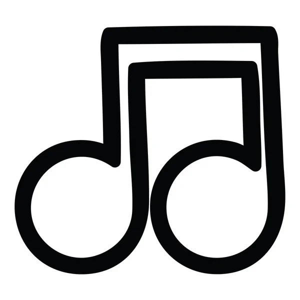 Икона музыкальной ноты — стоковый вектор