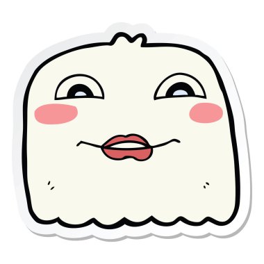 etiket bir karikatür hayaletin