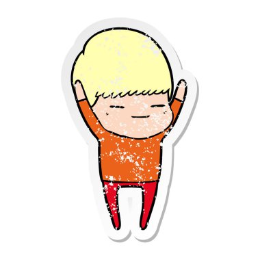 bir çizgi film kendini beğenmiş çocuk sıkıntılı etiket