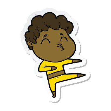 surat asmayı bir çizgi film adamın etiket