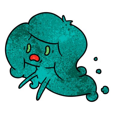 kawaii korkunç hayalet dokulu çizgi film