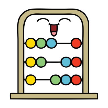 bir abaküs sevimli çizgi