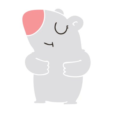 elle çizilmiş ilginç karikatür ayı