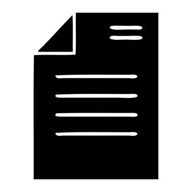 Kağıt yaprağının düz sembolü