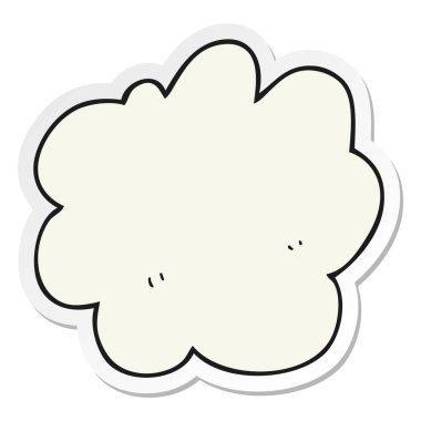 etiket, bir çizgi film dekoratif bulut öğesi