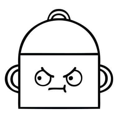 Çizim karikatür pot pişirme