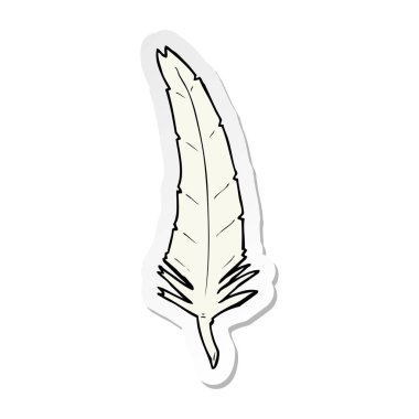 etiket karikatür kuş tüyü