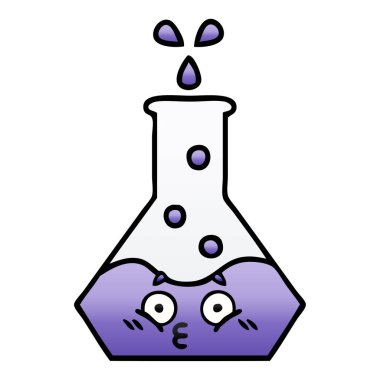 Degrade gölgeli karikatür bilim kabı