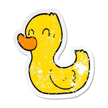 çizgi film ördek sıkıntılı etiket