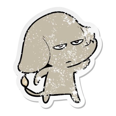 sıkıntılı etiket rahatsız çizgi fil