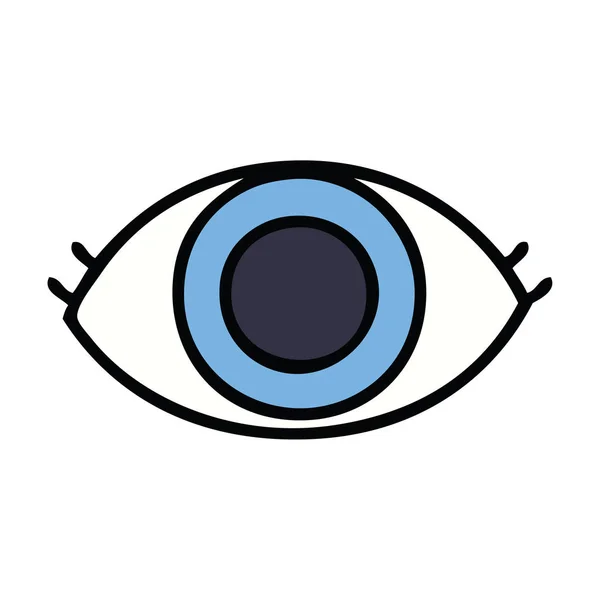 Cute cartoon ogen — Stockvector
