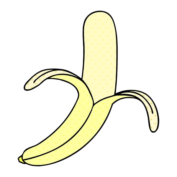 Serietidning Stil Egendomliga Tecknad Banan — Stock vektor