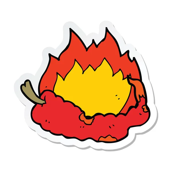 Böllér-ból egy rajzfilm hot chili paprika — Stock Vector