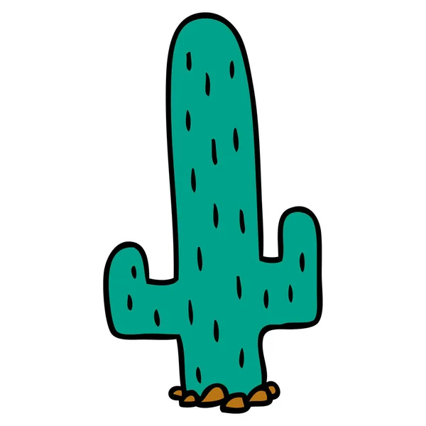 Cartoon doodle van een cactus — Stockvector