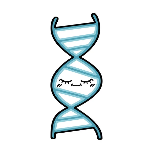 Aranyos rajzfilm DNS strand — Stock Vector
