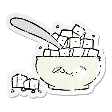 çizgi film şekerlik sıkıntılı etiket