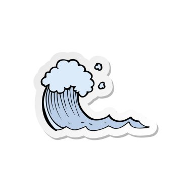 etiket bir karikatür dalganın