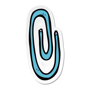 bir karikatür kırmızı ataç etiket