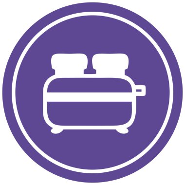 yanmış tost dairesel simgesi