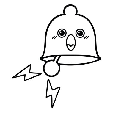 Çizim karikatür bir zil çan