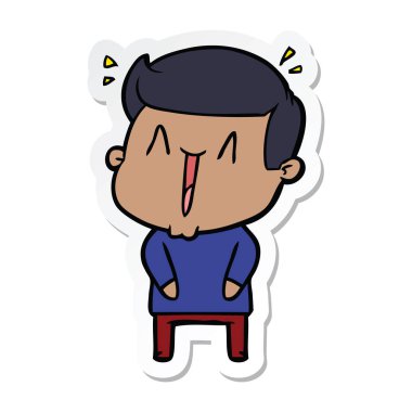 adam sopa bir karikatür heyecanlı