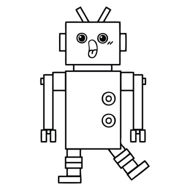 çizgi çizme çizgi film robot