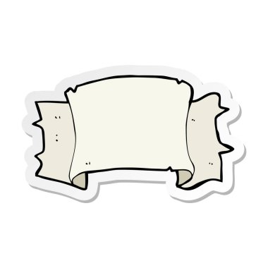 etiket bir karikatür Hanedanlık armaları kaydırma Banner