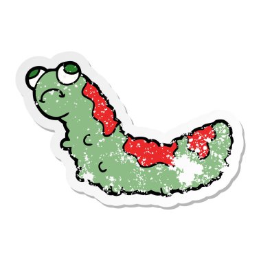 bir çizgi film mutsuz tırtıl sıkıntılı etiket