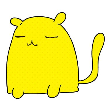 ilginç çizgi roman tarzı çizgi film kedi