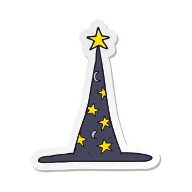 etiket bir çizgi film Sihirbazı şapka