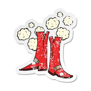 Retro sıkıntılı etiket bir çizgi çizme