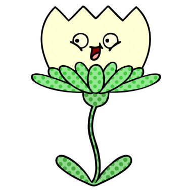 çizgi roman tarzı çizgi film çiçek