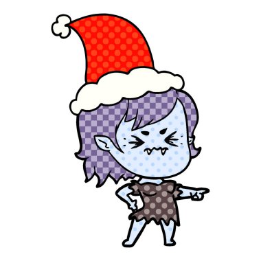 bir vampir kız giyiyor rahatsız çizgi roman tarzı gösteren resim 