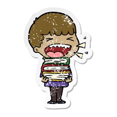 adam bir karikatür sıkıntılı etiket