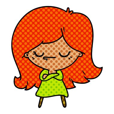 şirin kawaii kız çizgi film