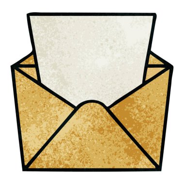 ilginç el karikatür Doları zarfın içinde çekilmiş.