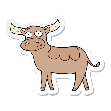 etiket karikatür boğa