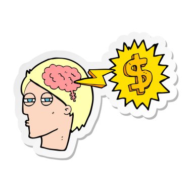 etiket bir düşünme yolları para çizgi film yapmak için