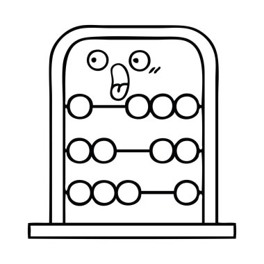 Çizim karikatür abacus